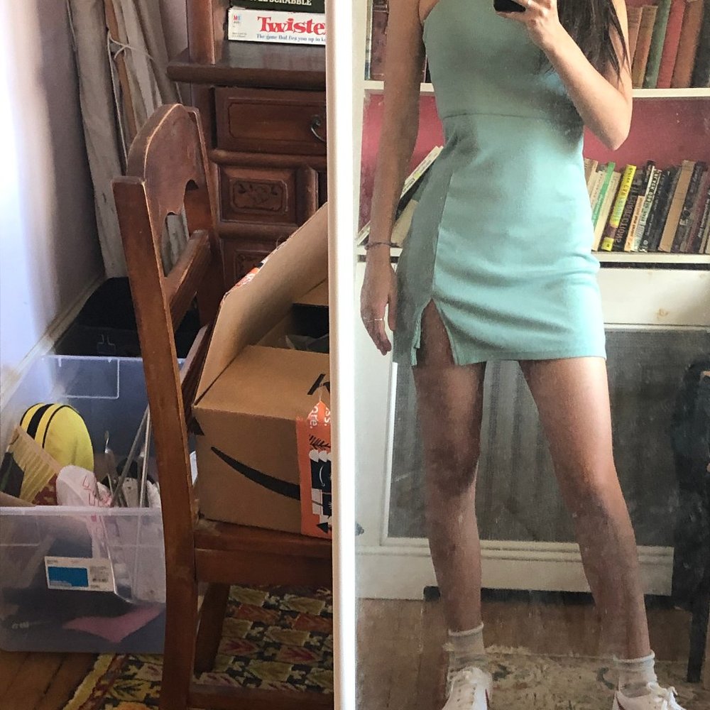 Showpo green summer dress small - Picture 2 of 4